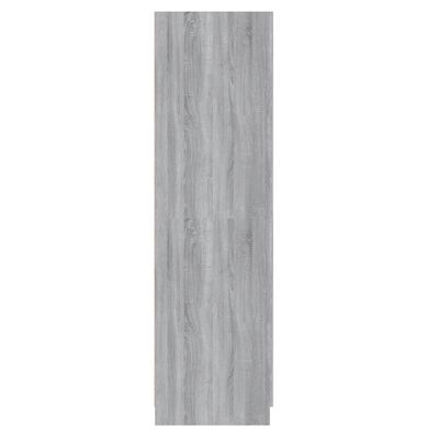 vidaXL Roupeiro 80x52x180 cm derivados de madeira cinzento sonoma