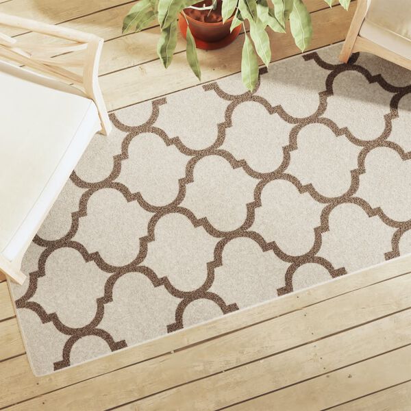 vidaXL Tapete pelo curto antiderrapante int./ext. 80x300 cm multicor