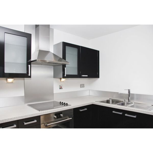 Nordlinger Capa de proteção de cozinha 60x70cm aço inoxidável prateado