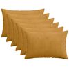 vidaXL Capa almofada 6 pcs HEERLEN Amarelo 30 x 50 cm cord&atilde;o