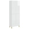 vidaXL Conjunto de Gabinete 2 unid. Branco Brilhante
