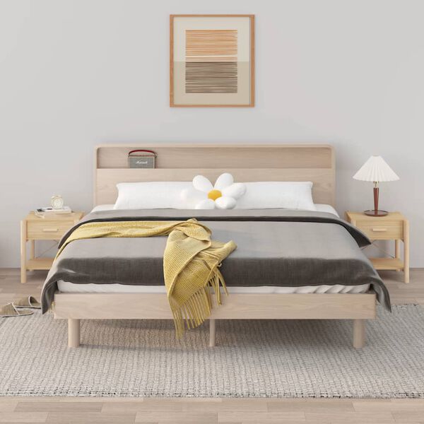 vidaXL Mesas de cabeceira 2 pcs 42x38x45 cm derivados de madeira