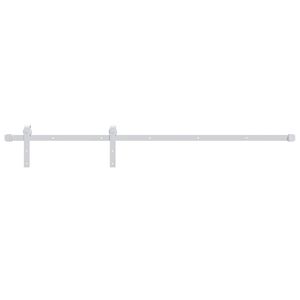 vidaXL Kit de ferragens para porta deslizante 200 cm a&ccedil;o branco