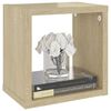 vidaXL Prateleiras de parede em forma de cubo 6 pcs 22x15x22 cm sonoma