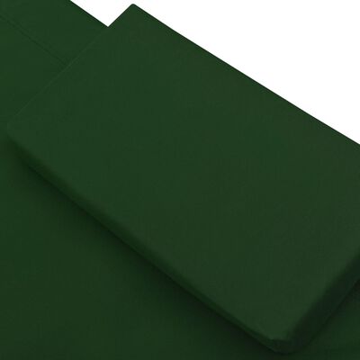 vidaXL Espreguiçadeira de exterior em tecido verde