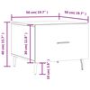 vidaXL Mesas de centro 2 pcs 50x50x40cm deriv. madeira carvalho sonoma