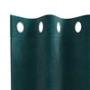 vidaXL Cortinas opacas 2 pcs Verde Escuro 140 x 140 cm Veludo