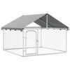 vidaXL Canil de exterior com telhado 200x200x150 cm