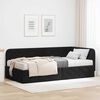 vidaXL Estrutura de Cama de Canto Preto 100 x 200 cm Veludo