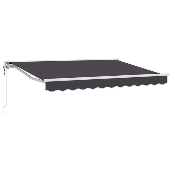 vidaXL Toldo Retr&aacute;til Antracite 300 x 200 cm Poli&eacute;ster e Metal