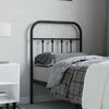 vidaXL Cabeceira de cama 75 cm metal preto