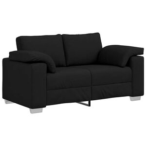 vidaXL Sof&aacute; Preto 160 x 80 x 82 cm tecido
