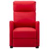 vidaXL Poltrona de massagens el&eacute;trica couro artificial vermelho