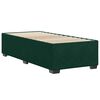 vidaXL Estrutura de cama sem colch&atilde;o 90x190 cm veludo verde-escuro