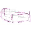vidaXL Estrutura de cama otomana com colch&atilde;o 140x200 cm verde escuro