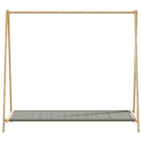 vidaXL Roupeiro com prateleiras 106x34x102 cm bambu