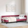 vidaXL Estrutura de Cama de Canto Vinho Vermelho 100 cm x 200 cm