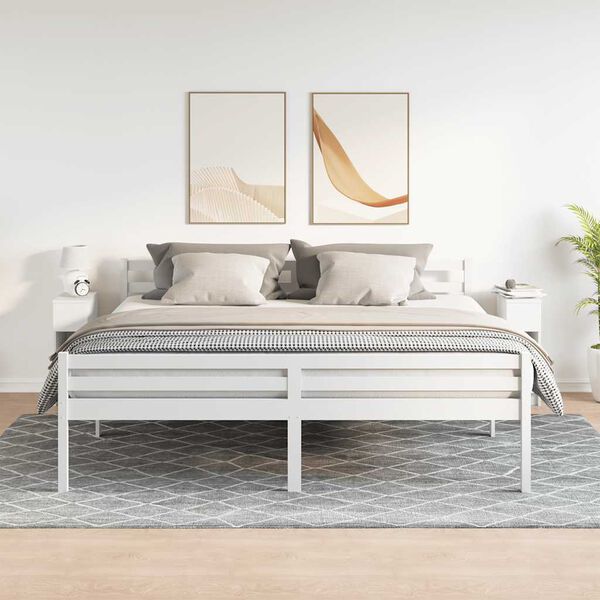 vidaXL Mesas de cabeceira com gaveta 2 pcs 20x36x60 cm branco