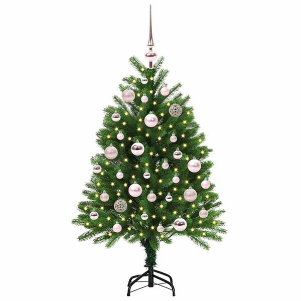 vidaXL &Aacute;rvore de Natal com 150 LEDs com suporte Verde 120 cm PE
