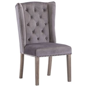vidaXL Cadeira de jantar veludo cinzento