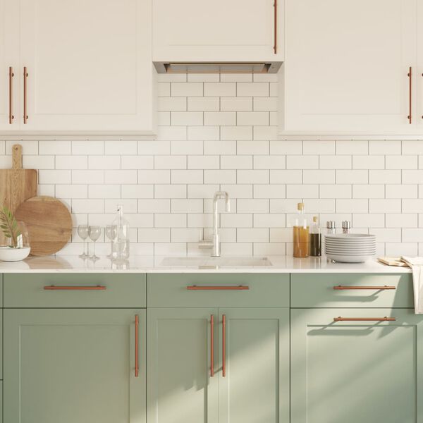 vidaXL Puxadores para m&oacute;veis 20 pcs 192 mm a&ccedil;o inoxid&aacute;vel bronze