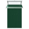 vidaXL Abrigo de jardim 270x130x208,5 cm a&ccedil;o galvanizado verde