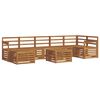 vidaXL Conjunto de Sof&aacute;s para Exterior 8 pcs Natural