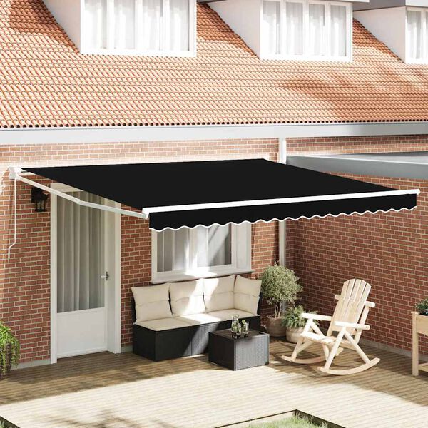 vidaXL Toldo Retr&aacute;til Manual Poli&eacute;ster