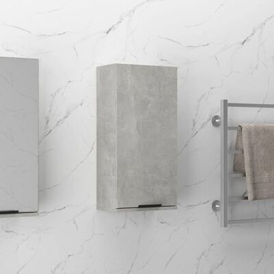 vidaXL Armário de parede casa de banho 32x20x67 cm cinza cimento