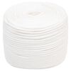 vidaXL Corda utilit&aacute;ria multiusos 6 mm 250 m Branco PP