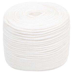 vidaXL Corda utilit&aacute;ria multiusos 6 mm 250 m Branco PP