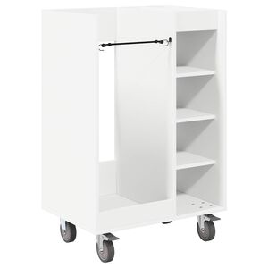 vidaXL Arm&aacute;rio de Golfe com roda Liso Branco 65 x 45 x 98 cm