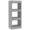 vidaXL Estante/divis&oacute;ria 40x30x103 cm contraplacado cor sonoma cinza