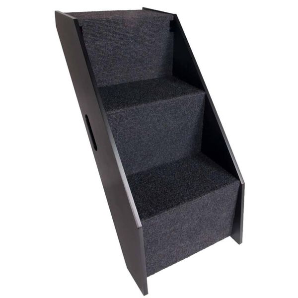 FLAMINGO Rampa e escada para animais de estim. 62x36x51cm preto 515222