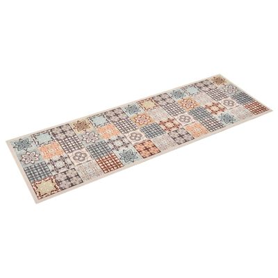 vidaXL Tapete de cozinha lavável com design mosaico colorido 45x150 cm