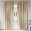 vidaXL Cortinas de Veludo com cortinas 2 pcs Creme 245 x 140 cm Veludo