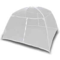 vidaXL Tenda de campismo 200x150x145 cm fibra de vidro branco