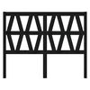 vidaXL Cabeceira de cama 126x4x100 cm pinho maci&ccedil;o preto