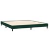 vidaXL Cama com molas/colch&otilde;es 180x220 cm veludo verde-escuro