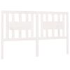 vidaXL Cabeceira de cama 146x4x100 cm pinho maci&ccedil;o branco