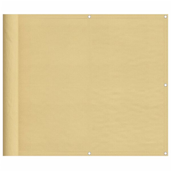 vidaXL Tela de varanda 90x700 cm 100% poli&eacute;ster oxford cor areia