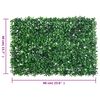 &nbsp;vidaXL Veda&ccedil;&atilde;o de arbusto artificial&nbsp;24 pcs 40x60 cm verde