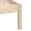 vidaXL Estrutura de cama pequena solteiro 75x190 cm pinho maci&ccedil;o