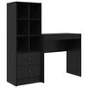 vidaXL Mesa Carvalho Preto 125,5 x 40 x 127 cm 2 unid.