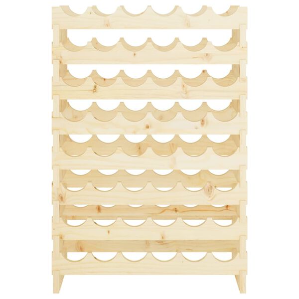 vidaXL Garrafeira 65 x 29 x 68 cm madeira de pinho maci&ccedil;a