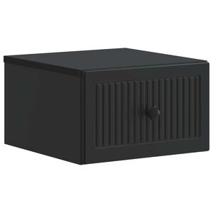 vidaXL Gabinete de Canto Montado na Parede Preto 33 x 34,5 x 20 cm