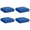 vidaXL Almofada 4 pcs Azul Royal 40 x 40 x 8 cm Tecido Oxford