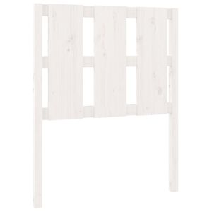 vidaXL Cabeceira de cama 80,5x4x100 cm madeira de pinho maci&ccedil;a branco