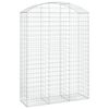 vidaXL Cesto gabi&atilde;o arqueado 150x50x200/220 cm ferro galvanizado