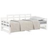 vidaXL Estrutura sof&aacute;-cama de puxar 2x(80x200) cm pinho maci&ccedil;o branco